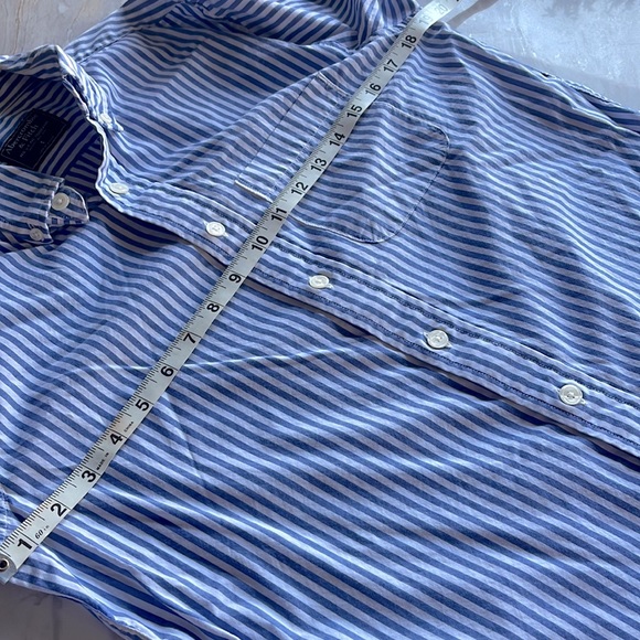 Abercrombie & Fitch Mens’ Blue and White Striped Button Down Shirt NWOT - Picture 3 of 6